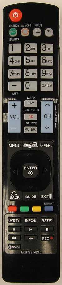 Пульт ДУ LG AKB72914245, LCDTV