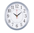 Часы настенные "Рубин" Классика (круг d=22см, корпус серый)