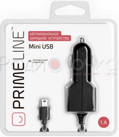 Авто-З/У Prime Line Mini USB 1000 mA