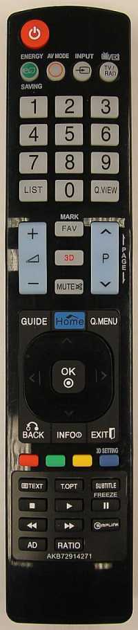 Пульт ДУ LG AKB72914271 / AKB72914277, 3D LCDTV