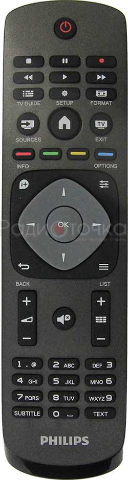 Пульт ДУ PHILIPS 9965 900 00443, 9965 900 09443, 996590009443, (398GR8BD1NEPHH), HOF15E717GPD5, ориг