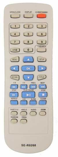 Пульт ДУ TOSHIBA SE-R0268, SE-R0301, SE-R0243  (DVD), RM-D960 DVD (универс)