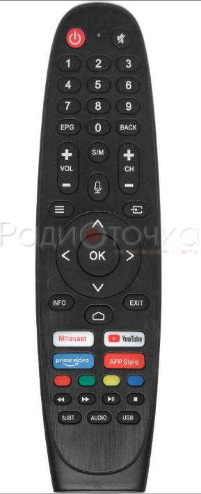 Пульт ДУ Smart  RC1818 AP, СX-616, голос (SMART TECH, Smart Q90 Pro32,TopDevice,China Sаmsung)