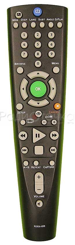Пульт ДУ BBK RC-026-09R (DVD)