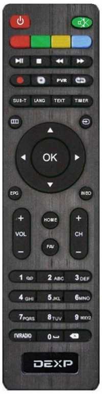 Пульт ДУ SAT DEXP AL-10T2 (Galaxy Innovations (GI) Fly T2)