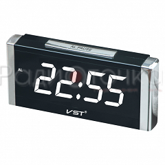 Часы VST731T-6 (бел. цифры, говорящие)
