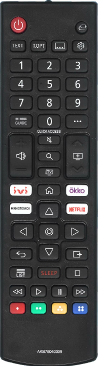 Пульт ДУ LG AKB76040309