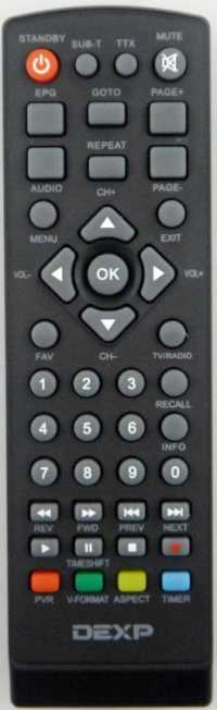 Пульт ДУ SAT DEXP HD1701M, HD1702M, HD1810P, HD1811P, HD1812P, HD1813P (Hyundai)