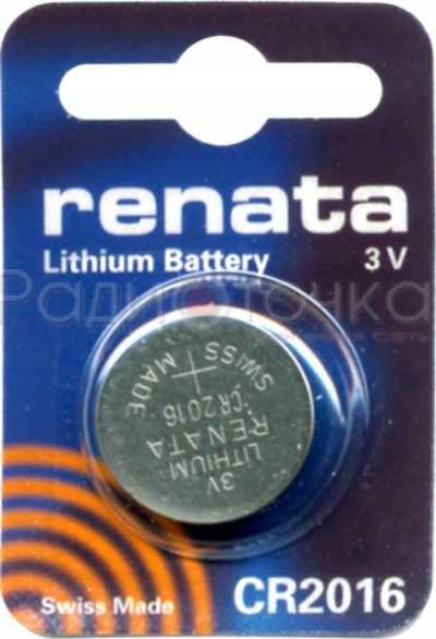 Элемент питания Renata CR2016 BL1