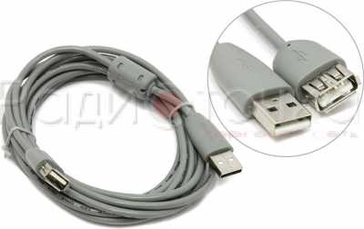 Кабель SPARKS USB 2.0 А вилка - USB А розетка, 3 м. SN1093