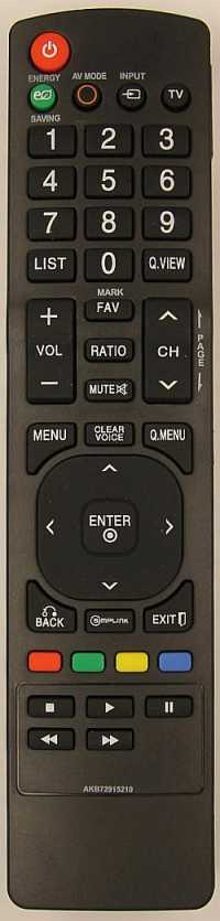 Пульт ДУ LG AKB72915210, LCDTV