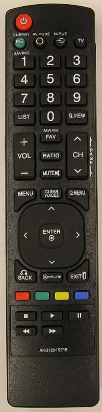 Пульт ДУ LG AKB72915216, LCDTV
