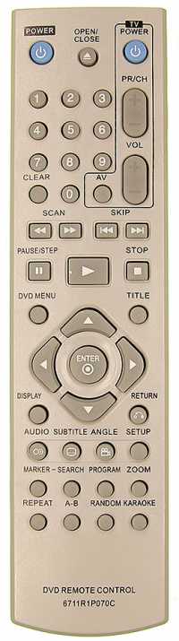 Пульт ДУ LG 6711R1P070C / 6711R1P070L (DVD+VCR)