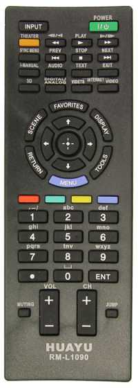 Пульт ДУ SONY RM-L1090 LCD  (универс)