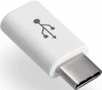 Переходник штекер USB Type-C - гнездо micro USB пластик (OT-SMA04)
