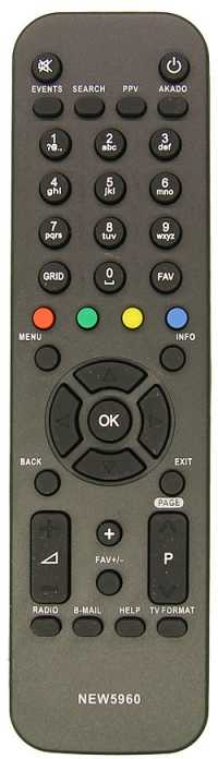 Пульт ДУ SAT HUMAX Akado ND-2030C (Akado NEW5960)