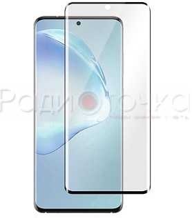 Защитное стекло для Samsung Galaxy S20 black (клей по кромке) 3D