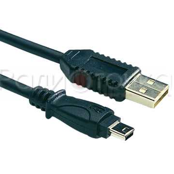 Кабель Гарнизон USB 2.0 штекер - miniUSB 2.0 штекер, 1,8м, экран, черный