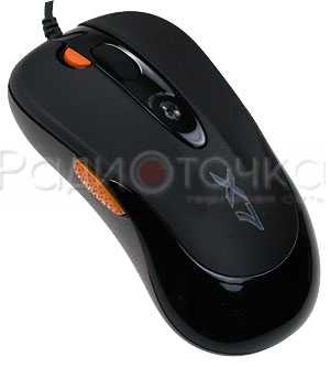 Мышь A4Tech X-705K, черная, USB, 2000dpi, игровая