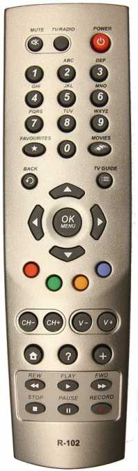 Пульт ДУ SAT HUMAX AKADO R-102