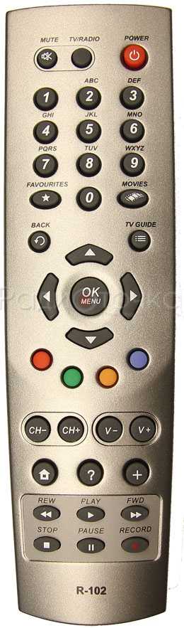 Пульт ДУ SAT HUMAX AKADO R-102
