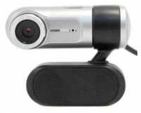 Веб-камера Trust Exis 17003, микрофон, серебр-черн
