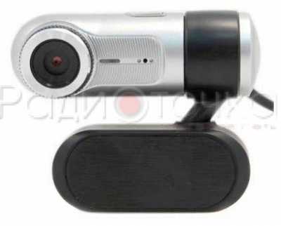 Веб-камера Trust Exis 17003, микрофон, серебр-черн (640х480)
