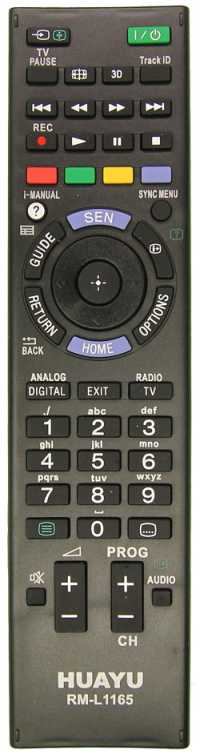 Пульт ДУ SONY RM-L1165 (3D) (универс), (корпус RM-ED047)