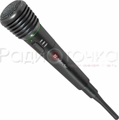 Микрофон Defender MIC-142 беспроводной для караоке, пластик