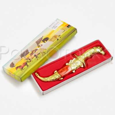 Нож сувенирный нож (19 см, рукоять в форме головы лошади)