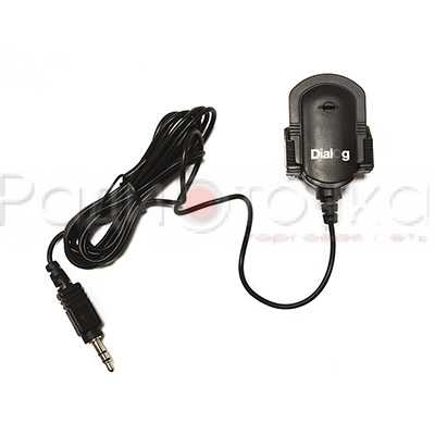Микрофон Dialog M-100B Black (конденсаторный, на прищепке, петличный)