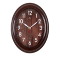 Часы настенные "Рубин" Классика (овал 22,5х26,5 см, коричневый)