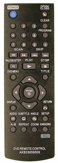 Пульт ДУ LG AKB33659509 / AKB33659501 / AKB33659510 (DVD)
