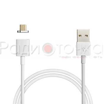 DATA кабель Magnetic USB-micro USB, 2А, магнитный коннектор 1.2м