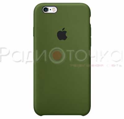 Чехол-накладка iPhone 6/6S плотная матовая, оливковый