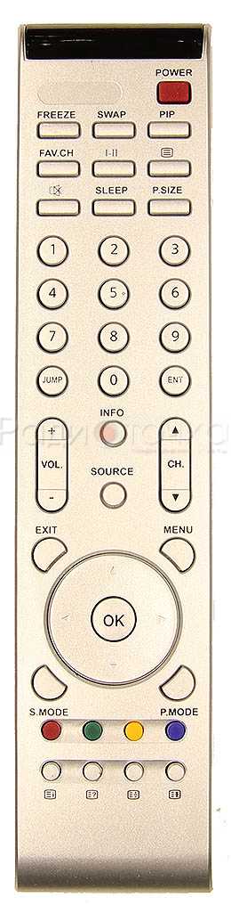 Пульт ДУ BBK RC-60021 (TV LCD), (LT-3204 / LT-3209S / 3709S / 4005S) ( Cameron, NOVEX )