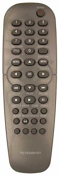 Пульт ДУ PHILIPS RC-1933001/01 (DVD)