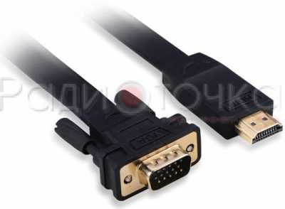Кабель VGA вилка - HDMI вилка, 1.5м (TS-3024)