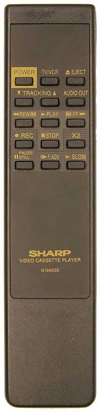 Пульт ДУ Sharp G1043GE, VCR