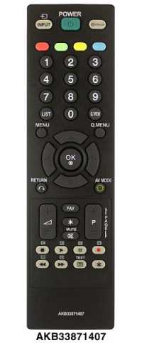 Пульт ДУ LG AKB33871413, AKB33871407 (RM-L810 универс.)