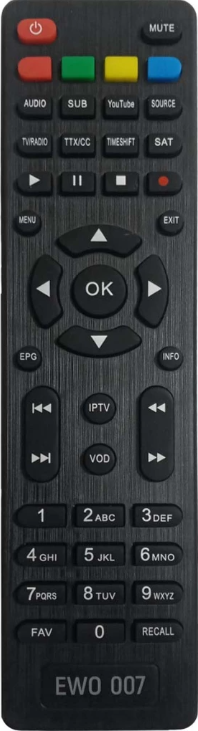 Пульт ДУ SAT ТЕЛЕКАРТА EVO-07