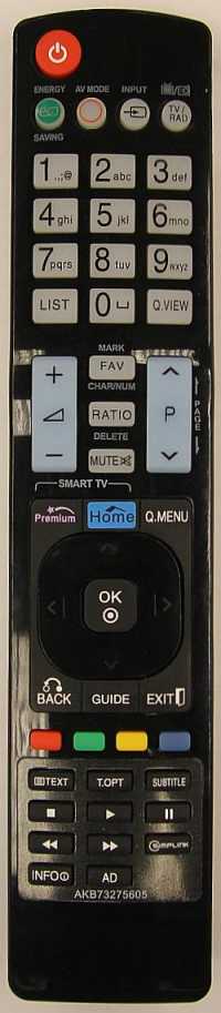 Пульт ДУ LG AKB73275605 / AKB73275607, LCDTV