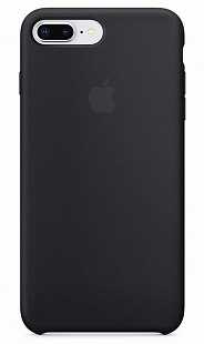 Чехол-накладка iPhone 7 Plus силикон, чёрная