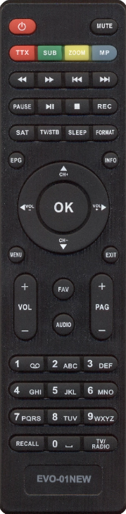 Пульт ДУ SAT ТЕЛЕКАРТА EVO-07 HD