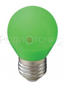 Лампа Uniel Шар G45 E27 5W Зеленый 77x45
