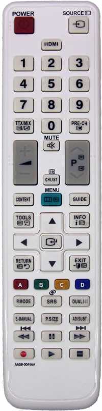 Пульт ДУ Samsung AA59-00466A (белый), AA59-00465A (черный)