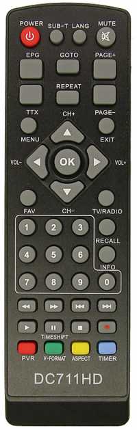 Пульт ДУ SAT DiVisat Hobbit MINI II, HOBBIT BOX II, HOBBIT BOX DD