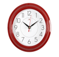 Часы настенные "Рубин" Классика (круг d=21см, корпус красный)