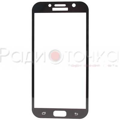 Защитное стекло для Samsung Galaxy A7 (2017, SM-A720F/DS) black 2.5D