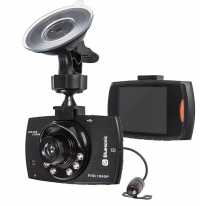 Видеорегистратор Bluesonic BS-B102 (2 камеры 2,4", 1920x1080 и 720х480, 120°, G-сен, microSD)
